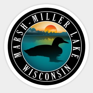 Marsh-Miller Lake Wisconsin Loon Sticker